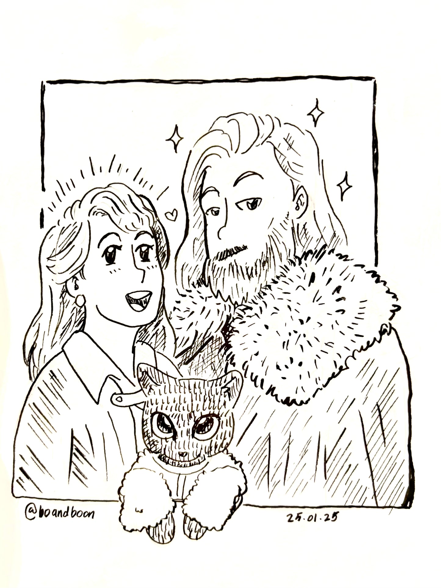 Hand-drawn Couples Commission