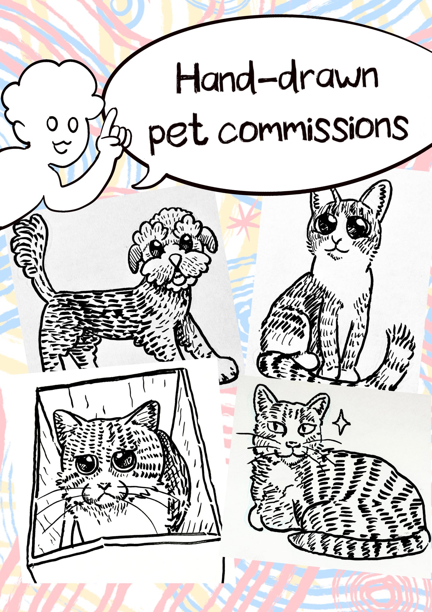 Hand-Drawn Pet Commissions