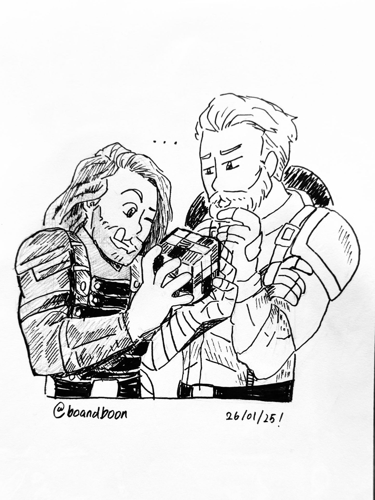Hand-drawn Couples Commission